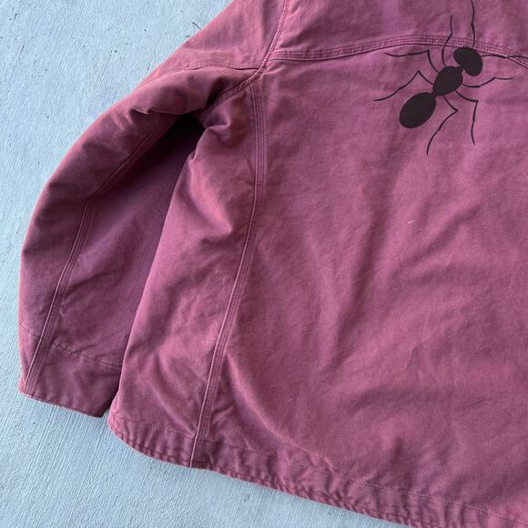 Vintage Y2K Carhartt WOMENS pink hooded work wear jacket - Picture 5 of 11